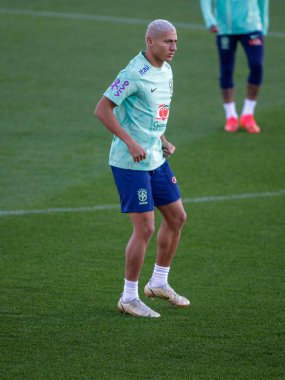 Brezilya Millî Futbol Takımı 'ndan Richarlison, 2022 Dünya Kupası finalinden önce Katar' da Juventus Eğitim Merkezi 'nde, 16 Kasım 2022' de, Torino, İtalya. Fotoğraf: Nderim Kaceli - Fotoğraf: Nderim Kaceli / LiveMedi
