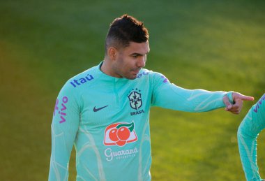 Brezilya Milli Futbol Takımı transferi sırasında Brezilya Casemiro, Katar 'da düzenlenen 2022 Dünya Kupası final aşamasından önce, Juventus Eğitim Merkezi, 16 Kasım 2022, Torino, İtalya. Fotoğraf: Nderim Kaceli - Fotoğraf: Nderim Kaceli / LiveMedi