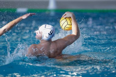 Samuele Boezi (Distretti Ekoloji Nuoto Roma) Waterpolo İtalyan Serisi A maçında Distretti Ekologici Nuoto Roma Polo Acquatico Frecciarossa 'da Pro Recco' ya karşı, 17 Kasım 2022 - Fotoğraf: Luigi Marian