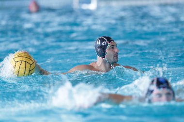 Waterpolo İtalyan Serisi A maçında Pietro Figlioli (Pro Recco) - 17 Kasım 2022 'de İtalya' nın başkenti Roma 'da düzenlenen Polo Acquatico Frecciarossa' da Distretti Ekolojik Nuoto Roma 'ya karşı Pro Recco maçı - Fotoğraf: Luigi Marian