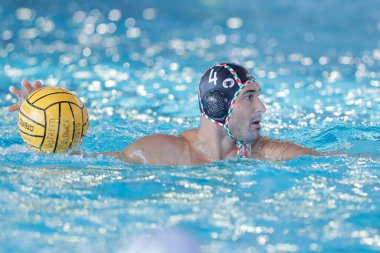 Waterpolo İtalyan Serisi A maçında Pietro Figlioli (Pro Recco) - 17 Kasım 2022 'de İtalya' nın başkenti Roma 'da düzenlenen Polo Acquatico Frecciarossa' da Distretti Ekolojik Nuoto Roma 'ya karşı Pro Recco maçı - Fotoğraf: Luigi Marian