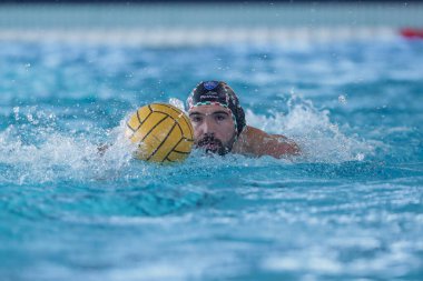 Andrea Fondelli (Pro Recco) Waterpolo İtalyan Serie A maçı Distretti Ekoloji Nuoto Roma Pro Recco 'ya karşı Roma Polo Acquatico Frecciarossa, İtalya, 17 Kasım 2022 - Fotoğraf: Luigi Marian