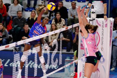 Voleybol sırasında İtalyan Serisi A1 Kadınlar, Casalmaggiore 'deki Pala Radi' de TrasportiPesanti Casalmaggiore 'ye karşı Igor Gorgonzola Novara (İgor Volley Novara) maçında (İgor Volley Novara) 16 Kasım 2022 - Fotoğraf: Nicholas Russ