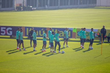 Brezilya Millî Futbol Takımı antrenmanları sırasında Brezilya 'nın oyuncuları 2022 Dünya Kupası finalinden önce Katar' da, Juventus Eğitim Merkezi 'nde, 18 Kasım 2022, Torino, İtalya. Fotoğraf: Nderim Kaceli - Fotoğraf: Nderim Kaceli / LiveMedi