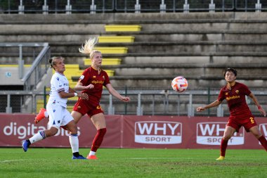 Sophie Roman Haug (AS Roma Kadınları), 19 Kasım 2022 tarihinde Tre Fontane stadyumunda AS Roman Kadınları - UC Sampdoria maçında oynanan İtalya Futbol Şampiyonası Ligi A Women 2022 / 2023 karşılaşmasında 2-0 'lık gol attı. - Fotoğraf: Fabrizio Corradetti / LiveMedi