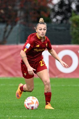 Giada Greggi (AS Roma Kadını), 19 Kasım 2022 'de Tre Fontane Stadyumu' nda AS Roman Kadınlar vs UC Sampdoria arasında oynanan İtalya Futbol Şampiyonası Ligi 2022 / 2023 karşılaşmasında. - Fotoğraf: Fabrizio Corradetti / LiveMedi