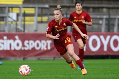 Giada Greggi (AS Roma Kadını), 19 Kasım 2022 'de Tre Fontane Stadyumu' nda AS Roman Kadınlar vs UC Sampdoria arasında oynanan İtalya Futbol Şampiyonası Ligi 2022 / 2023 karşılaşmasında. - Fotoğraf: Fabrizio Corradetti / LiveMedi