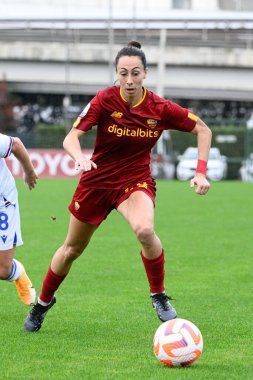 Paloma Lazaro (AS Roma Kadınları), 19 Kasım 2022 tarihinde Tre Fontane Stadyumu 'nda AS Roman Kadınları ve UC Sampdoria arasında oynanan İtalya Futbol Şampiyonası Ligi 2022 / 2023 karşılaşmasında yer aldı. - Fotoğraf: Fabrizio Corradetti / LiveMedi