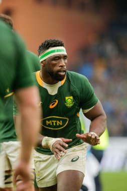 ANS - İtalya Güz Ulusları Serisi sırasında Güney Afrikalı Siya Kolisi, 19 Kasım 2022 'de İtalya' nın Cenova kentinde Luigi Ferrarsi Stadyumu 'nda oynanan rugby karşılaşması. Fotoğraf: Nderim Kaceli - Fotoğraf: Nderim Kaceli / LiveMedi