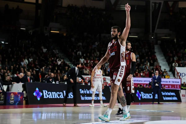 Amedeo Tessitori Umana Reyer Venezia Gestures Lba Lega Basket 2022 — Foto de Stock