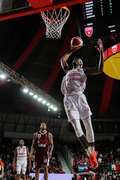 Tariq Owens Pallacanestro Varese Openjobmetis Acción Durante Lba Lega Basket — Foto de Stock