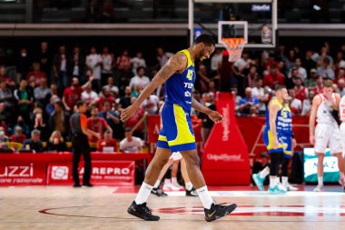Jamarr Sanders (Tezenis Scagliera Verona) İtalya Basketbol Şampiyonası sırasında UNAHOTELS Reggio Emilia, Reggio Emilia, İtalya 'da PalaBigi' de Tezenis Verona 'ya karşı, 20 Kasım 2022 - Fotoğraf: Nicholas Russ