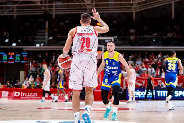 Andrea Cinciarini Unahotels Pallacanestro Reggiana Während Der Italienischen Basketball Serie — Stockfoto