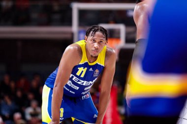 Xavier Johnson (Tezenis Scagliera Verona) İtalya Basketbol Şampiyonası sırasında UNAHOTELS Reggio Emilia, Tezenis Verona 'ya karşı Reggio Emilia, İtalya' da PalaBigi 'de, 20 Kasım 2022 - Fotoğraf: Nicholas Russ