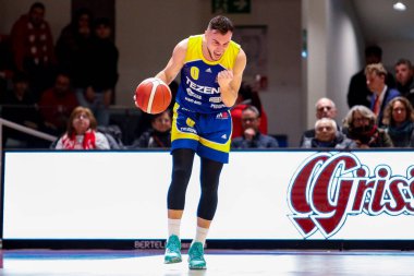 Alessandro Cappelletti (Tezenis Scagliera Verona) İtalya Basketbol Şampiyonası sırasında UNAHOTELS Reggio Emilia 'ya karşı Tezenis Verona, İtalya Reggio Emilia' da PalaBigi 'de, 20 Kasım 2022 - Fotoğraf: Nicholas Russ