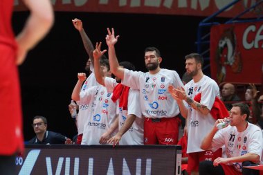 Giampaolo Ricci (EA7 Emporio Armani Olimpia Milano) İtalya Basketbol Şampiyonası EA7 Emporio Armani Milano 'ya karşı Pallacanestro Trieste, Milano' da 20 Kasım 2022 - Fotoğraf: Savino Paolell