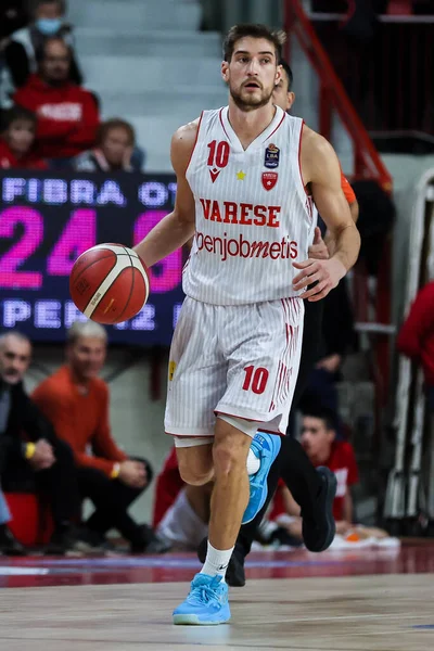 Giovanni Nicolao Pallacanestro Varese Openjobmetis Toiminnassa Aikana Lba Lega Basket — kuvapankkivalokuva