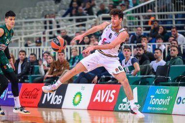 #6 Virtus Segafredo Bologna üyesi ALESSANDRO PAJOLA Euroleague, 9. Raunt, Panathinaikos Atina ve Virtus Segafredo Bologna arasında 23 Kasım 2022 tarihinde Atina, Atina 'da oynanan karşılaşmada. - Fotoğraf: Stefanos Kyriazis / LiveMedi