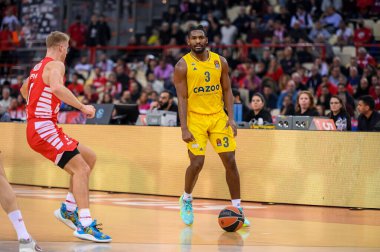 #Euroleague 'de Alba Berlin' den 3 JALEEN SMITH & XA;, 24 Kasım 2022 'de Yunanistan' ın Pire kentinde Olympiacos Pire ve Dostluk Stadyumu 'nda Alba Berlin ile oynanan 9. Raunt karşılaşması. - Fotoğraf: Stefanos Kyriazis / LiveMedi