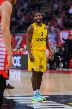 #Euroleague 'de Alba Berlin' den 3 JALEEN SMITH & XA;, 24 Kasım 2022 'de Yunanistan' ın Pire kentinde Olympiacos Pire ve Dostluk Stadyumu 'nda Alba Berlin ile oynanan 9. Raunt karşılaşması. - Fotoğraf: Stefanos Kyriazis / LiveMedi