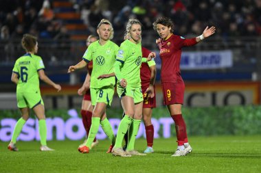 AS Roman Kadınları 'ndan Valentina Giacinti, UEFA Kadınlar Şampiyonlar Ligi B Grubu' nun A.S. Romanlar ve VfL Wolfsburg arasındaki grup safhasının üçüncü gününde, 23 Kasım 2022 'de İtalya' nın Latina kentinde Stadio Domenico Francioni 'de. - Fotoğraf: Domenico Cip