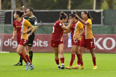 AS Roman Kadınları 'ndan Annamaria Serturini, 26 Kasım 2022' de İtalya 'nın başkenti Roma' da düzenlenen A.S. Roman Kadınları ve Pomigliano Calcio Femminile arasındaki 10. - Fotoğraf: Domenico Cippitelli / LiveMedi