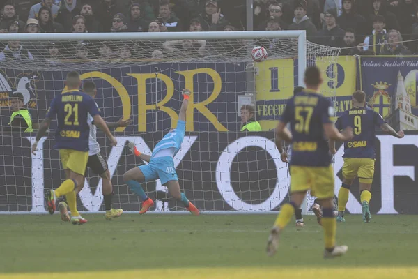 Nicholas Bonfanti Modena Scores Goal Italian Soccer Serie Match Parma — Fotografia de Stock