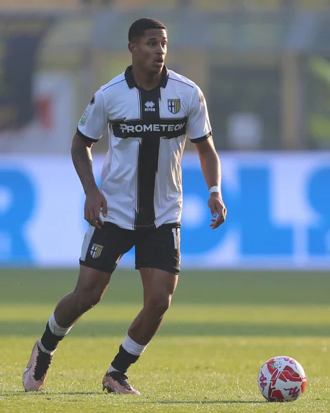 Jayden Ooosterwolde Parma Durante Partido Fútbol Italiano Serie Parma Calcio — Foto de Stock