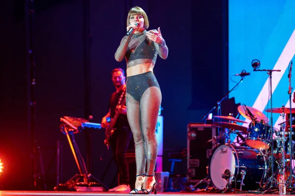 stock image Alessandra Amoroso on stage during Italian singer Music Concert Alessandro Amoroso 