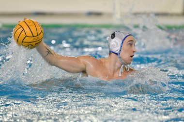 Michele Mezzarobba (Pallanuoto Trieste) Waterpolo İtalyan Serie A maçında Pallanuoto Trieste-CC Ortigia maçı, Trieste, İtalya, 26 Kasım 2022 - Fotoğraf: Marco Todar