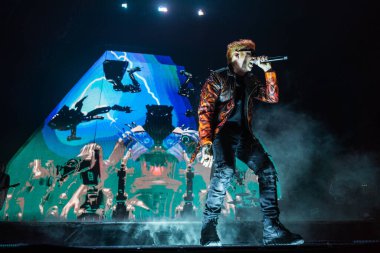 İtalyan şarkıcı Music Concert Salmo - Livorno, İtalya 'daki Modigliani Forum' da düzenlenen Flop Tour, 26 Kasım 2022 - Fotoğraf: Sebastiano Bongi Tom