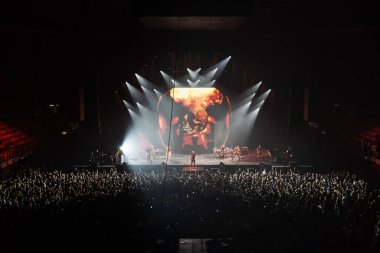 İtalyan şarkıcı Music Concert Salmo - Livorno, İtalya 'daki Modigliani Forum' da düzenlenen Flop Tour, 26 Kasım 2022 - Fotoğraf: Sebastiano Bongi Tom