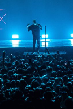 İtalyan şarkıcı Music Concert Salmo - Livorno, İtalya 'daki Modigliani Forum' da düzenlenen Flop Tour, 26 Kasım 2022 - Fotoğraf: Sebastiano Bongi Tom