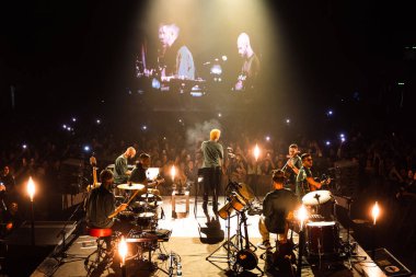 İtalyan şarkıcı Music Concert Salmo - Livorno, İtalya 'daki Modigliani Forum' da düzenlenen Flop Tour, 26 Kasım 2022 - Fotoğraf: Sebastiano Bongi Tom