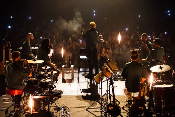 stock image Salmo during Italian singer Music Concert Salmo - Flop Tour at the Modigliani Forum in Livorno, Italy, November 26, 2022 - Credit: Sebastiano Bongi Tom