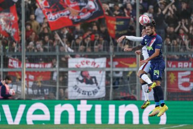 İtalyan futbol takımı Serie B maçında Casasola tiago (n.24 Perugia calcio) Perugia, İtalya 'daki Renato Curi Stadyumu' nda AC Perugia - Loris Cerquiglin