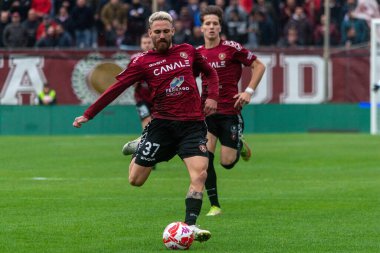 Zan Majer Reggina 27 Kasım 2022 'de İtalya' nın Reggio Calabria şehrindeki Oreste Granillo Stadyumu 'nda oynanan Reggina 1914-Benevento Calcio maçında çekildi.