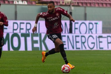 Hernani Azvedo Reggina İtalyan futbolu serisi B maçında portresi Reggina 1914 'te Benevento Calcio' ya karşı Reggio Calabria, İtalya 'daki Oreste Granillo stadyumunda, 27 Kasım 2022 - Fotoğraf: Valentina Giannetton