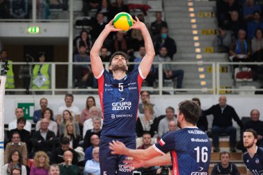 Marcin Janusz - CEV Şampiyonlar Ligi voleybol maçı sırasında Grupa Azoty ZAKSA Kedzierzyn-Kozle tarafından hazırlanan ITAS Trentino-Zaksa K? dzierzyn-Kozle, Trento, İtalya 'daki BLM Group Arena, 29 Kasım 2022 - Fotoğraf: Roberto Tommasin