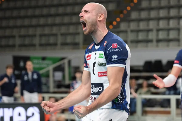 Riccardo Sbertoli - ITAS Trentino CEV Şampiyonlar Ligi voleybol maçında ITAS Trentino - Zaksa K? dzierzyn-Kozle - İtalya 'nın Trento kentindeki BLM Group Arena' da, 29 Kasım 2022 - Fotoğraf: Roberto Tommasin