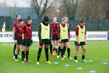 İtalyan futbolu sırasındaki AC Milan - AS Roma karşılaşması sırasında İtalya 'nın Milano kentinde bulunan Vismara Stadyumu' nda A.C. Milan - Fotoğraf: Andrea Marango