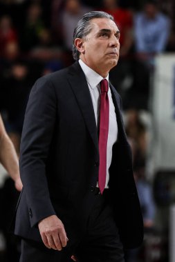 Sergio Scariolo Virtus Segafredo Bologna 'nın baş antrenörü, OpenJobMetis Varese ile Virtus Segafredo Bologna arasında oynanan 2022 / 23 sezonluk LBA Lega Basket A 2022 / 23 sezonunda Enerxenia Arena, Varese, İtalya - Fotoğraf: Fabrizi