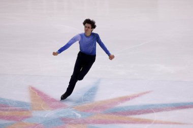 Nikolaj Memola (İtalya - Gençler) ISU 2022 ISU Grand Prix finallerinde Torino, İtalya 'da Palavela' da, 8 Aralık 2022 - Fotoğraf: Claudio Benedett