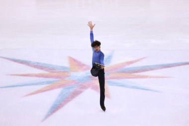 Nikolaj Memola (İtalya - Gençler) ISU 2022 ISU Grand Prix finallerinde Torino, İtalya 'da Palavela' da, 8 Aralık 2022 - Fotoğraf: Claudio Benedett