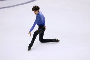 Nikolaj Memola (İtalya - Gençler) ISU 2022 ISU Grand Prix finallerinde Torino, İtalya 'da Palavela' da, 8 Aralık 2022 - Fotoğraf: Claudio Benedett