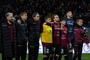 Reggina takımı, Reggio Calabria, İtalya 'daki Stadio Granillo' da oynanan dostluk maçı sırasında 22 Aralık 2022 - Valentina Giannetton