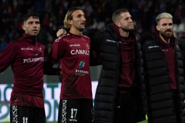 Reggina takımı, Reggio Calabria, İtalya 'daki Stadio Granillo' da oynanan dostluk maçı sırasında 22 Aralık 2022 - Valentina Giannetton