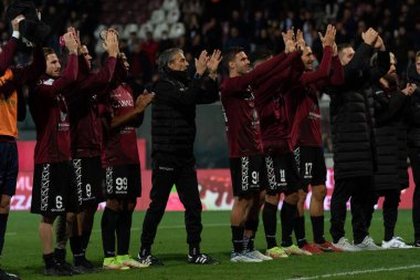 Reggina takımı, Reggio Calabria, İtalya 'daki Stadio Granillo' da oynanan dostluk maçı sırasında 22 Aralık 2022 - Valentina Giannetton