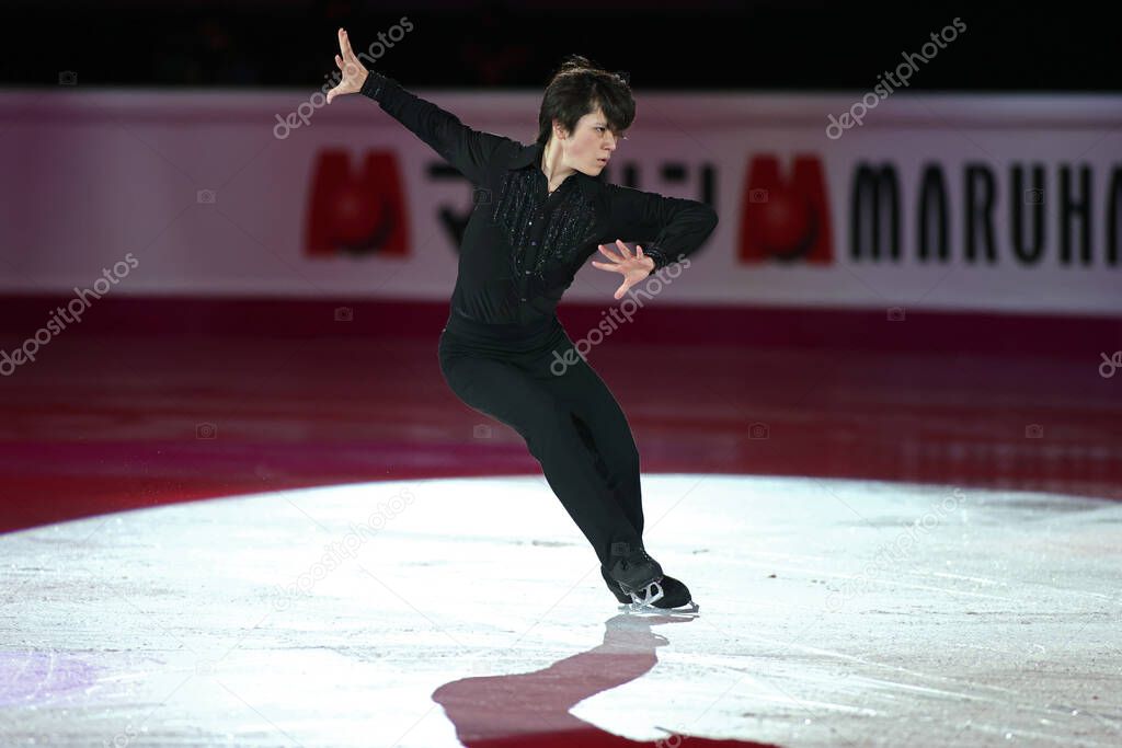 Shoma Uno (Japón - Senior Men 1st place) durante las finales del Grand