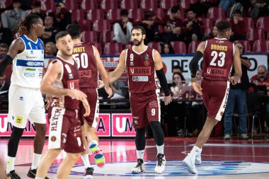Riccardo Moraschini (Umana Reyer Venezia) İtalya Basketbol Şampiyonası sırasında Umana Reyer Venezia, Venedik 'teki Taliercio' da Germani Brescia 'ya karşı, 10 Aralık 2022 - Fotoğraf: Mattia Radon